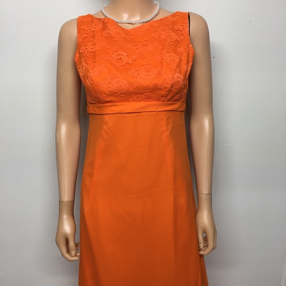 Nadine Orange Formal Maxi Dress - Picture 11 of 16